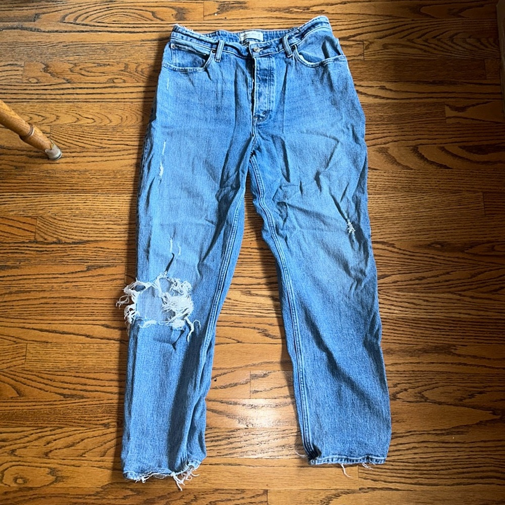 Abercrombie & Fitch The Dad High Rise Curve Love Jeans